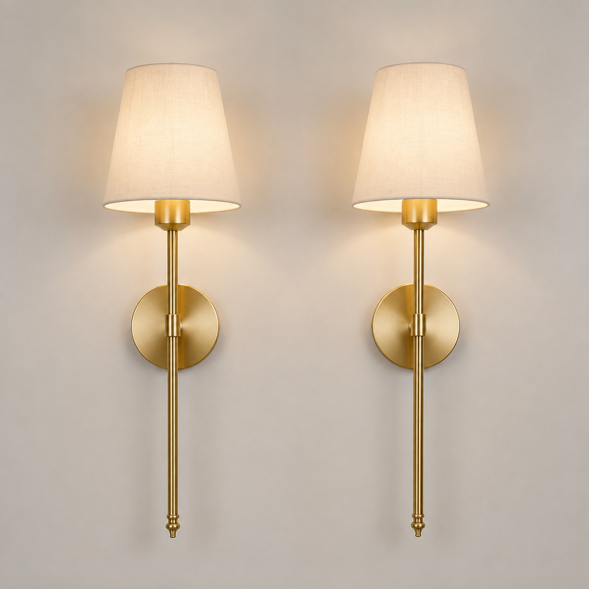 Luna Wireless Dimmable Wall Lights – alternate pair view