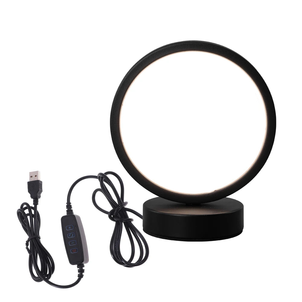 Halo Ring Dimmable LED Table Lamp – additional product view
