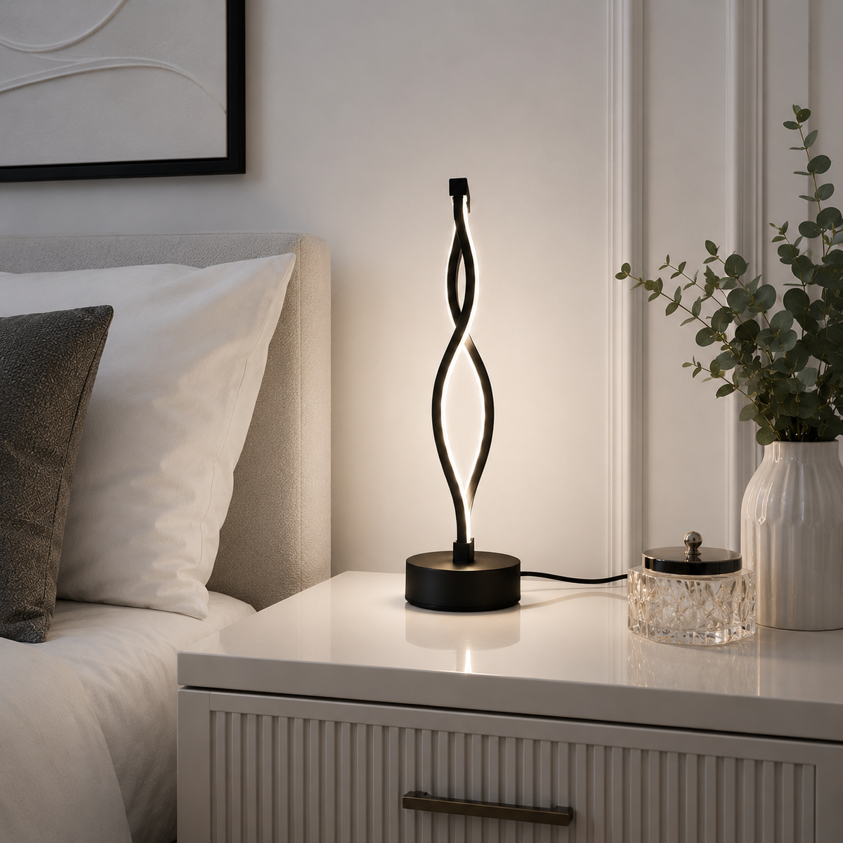 Solstice Spiral LED Table Lamp – alternate product view